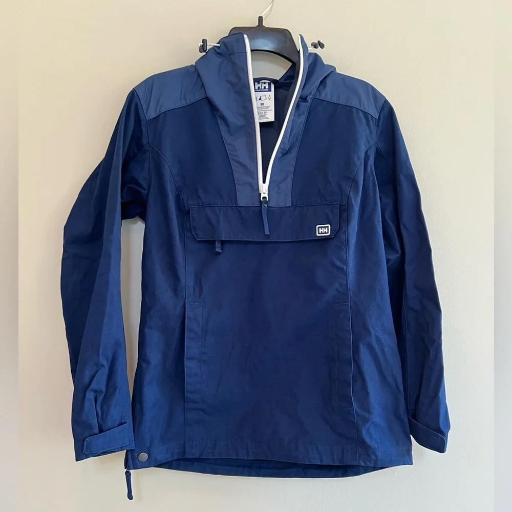 Helly Hansen Trollvann Anorak Hooded Pullover Jacket in Catalina Blue, size XS - Picture 4 of 12